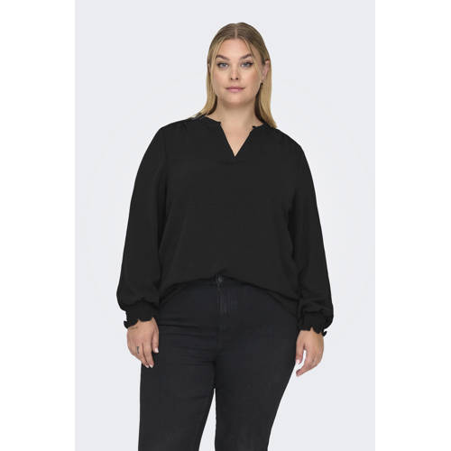 ONLY CARMAKOMA top CARMETTA zwart afbeelding