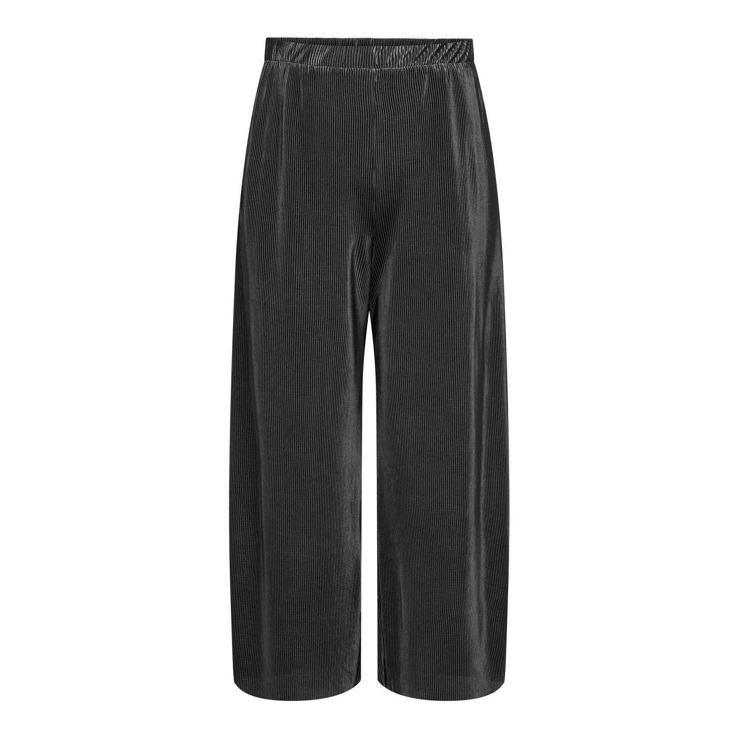 ONLY CARMAKOMA wide leg broek CARTERA antraciet