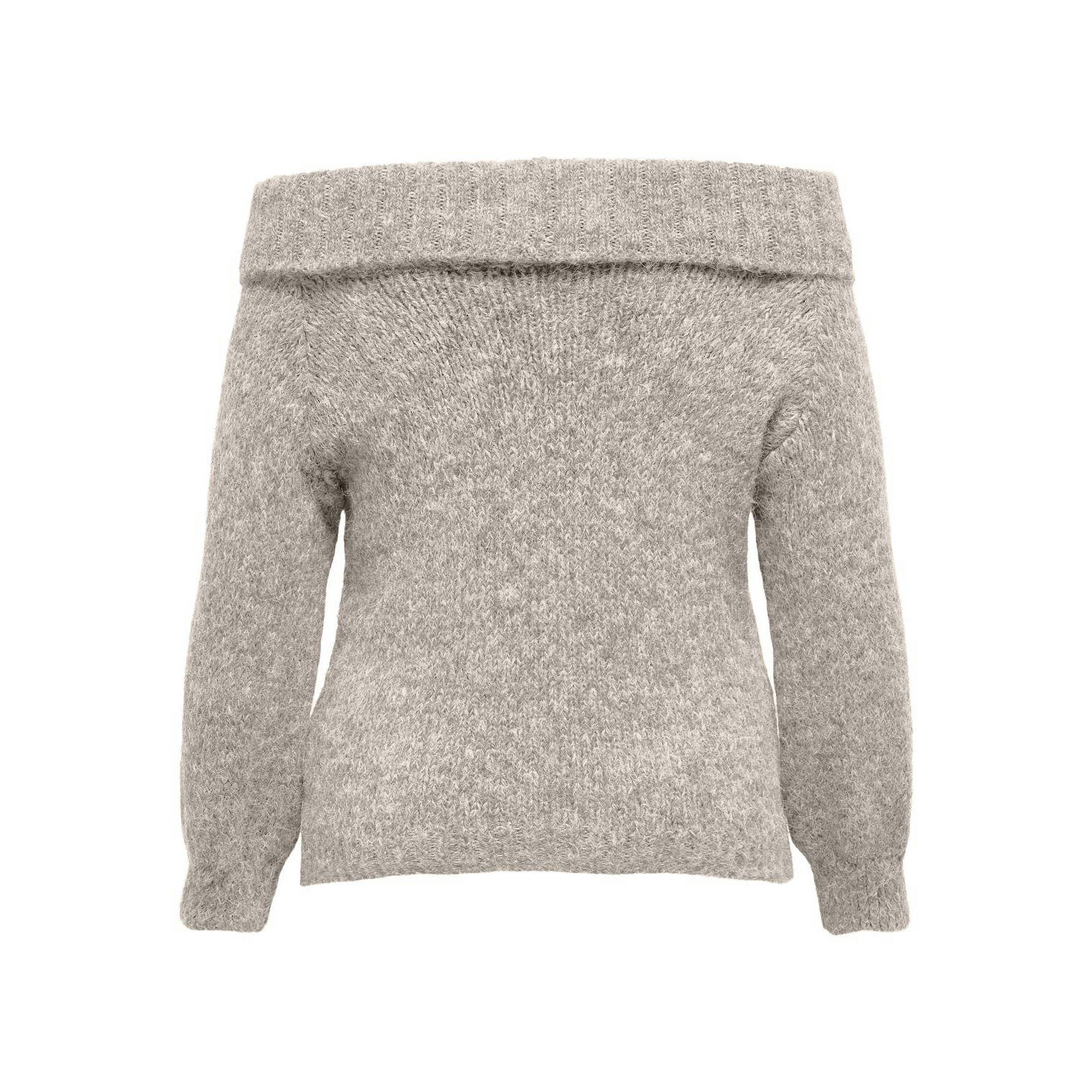 ONLY CARMAKOMA gebreide trui beige