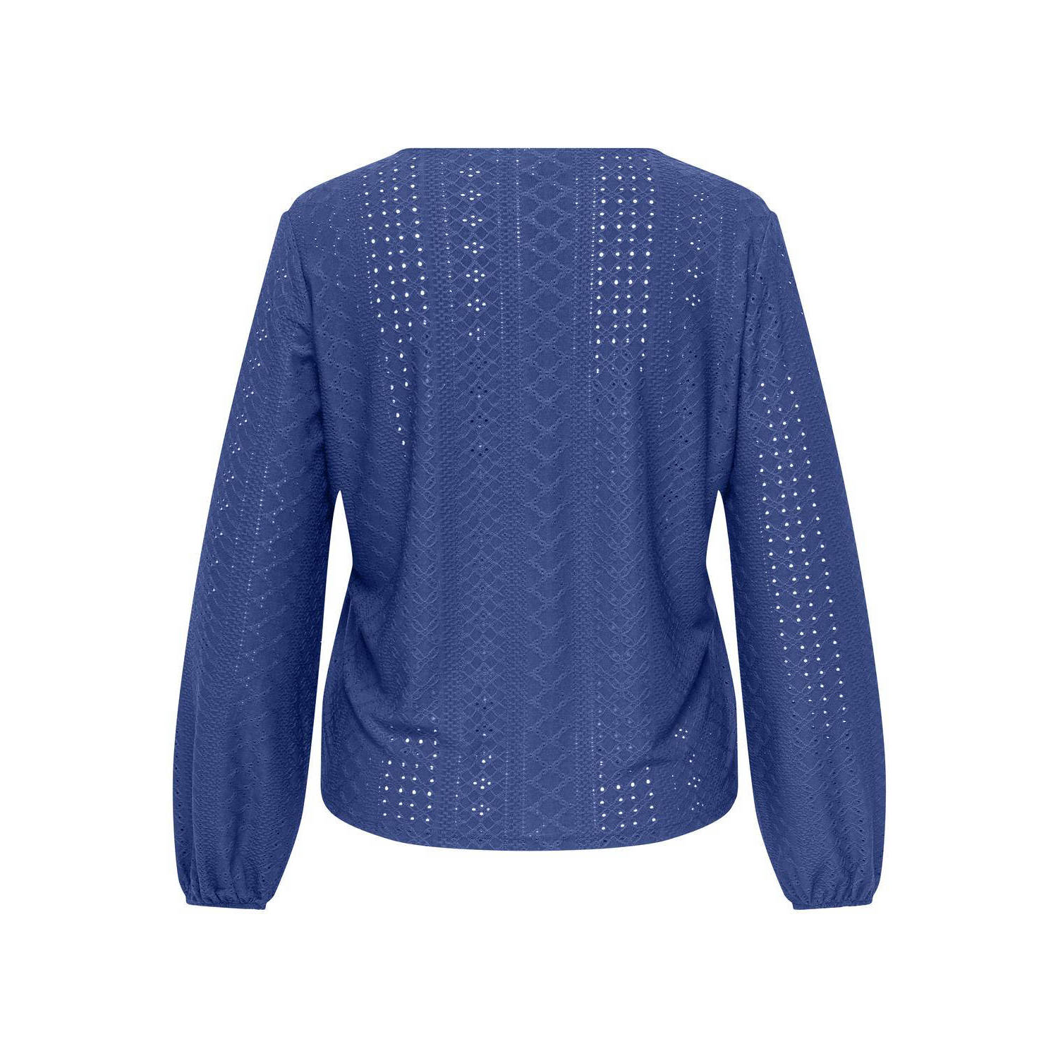 ONLY CARMAKOMA gehaakte top CARSANDRA blauw