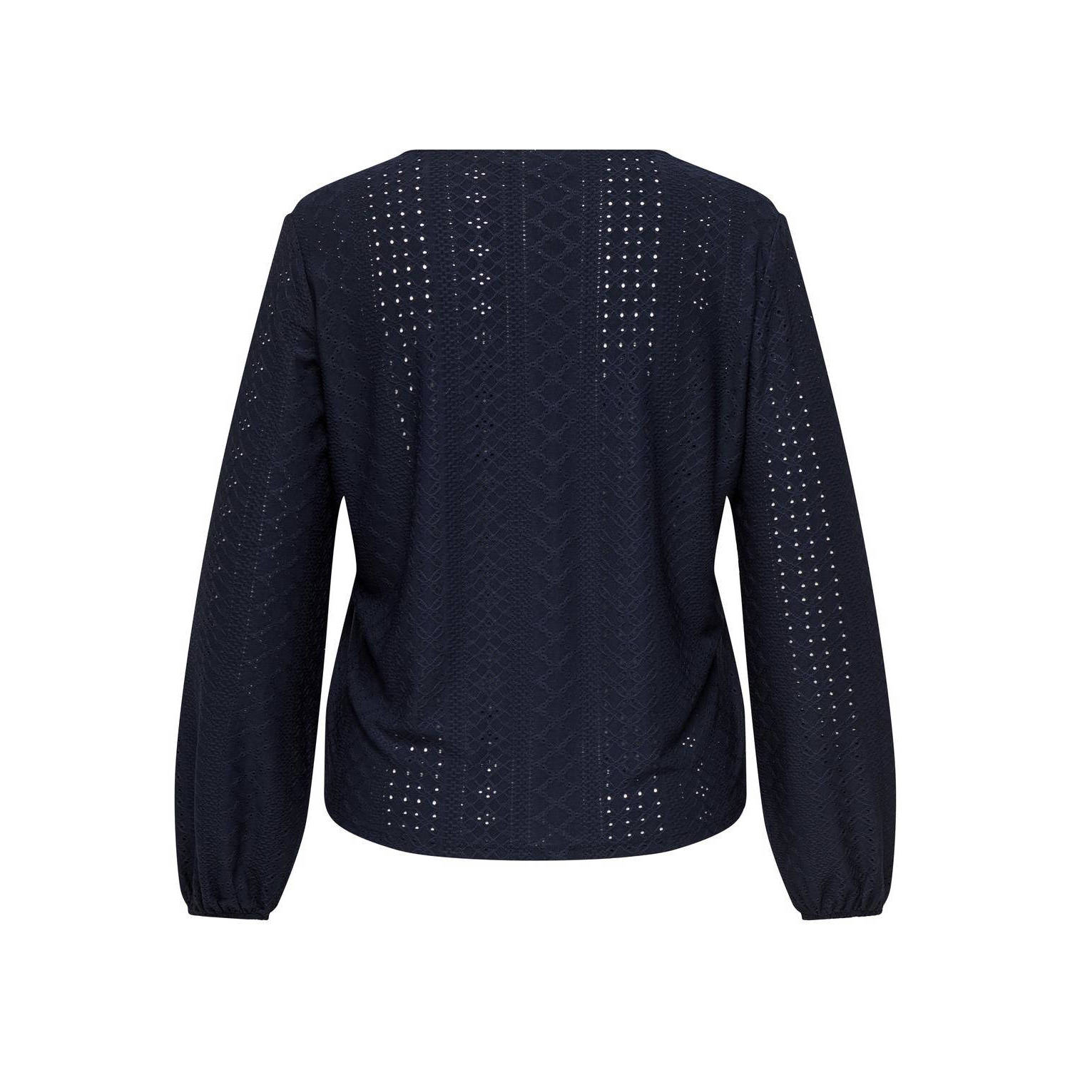 ONLY CARMAKOMA gehaakte top CARSANDRA donkerblauw