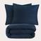NOUS Living stonewashed dekbedovertrek 2-persoons blauw (200x200 cm)