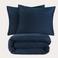 NOUS Living stonewashed dekbedovertrek lits-jumeaux blauw (240x220 cm)