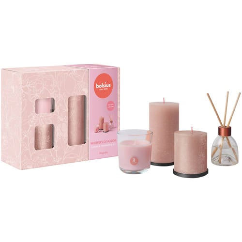 Wehkamp Bolsius geschenkset - Whispers of Bloom - Magnolia (set van 4) aanbieding