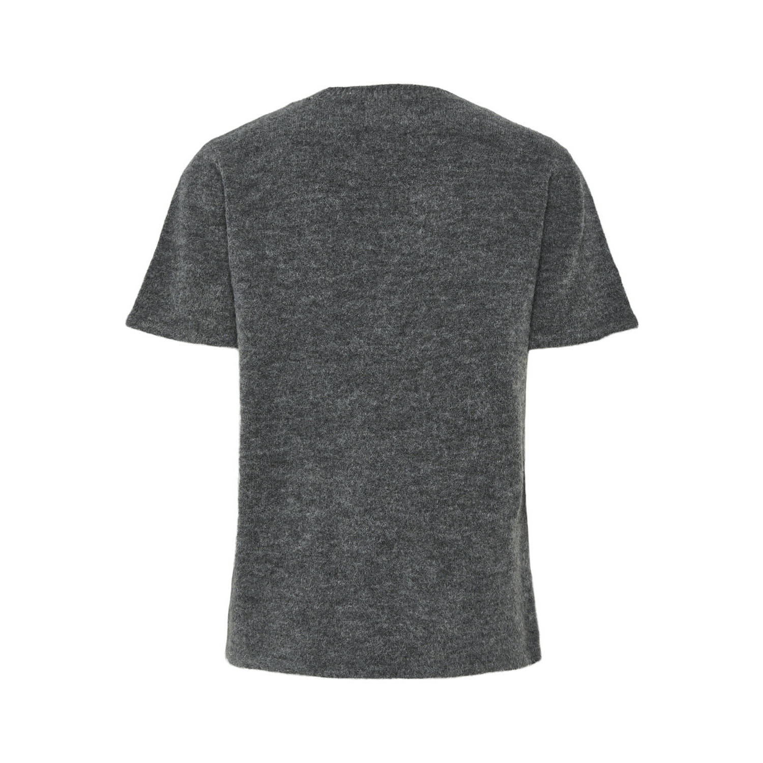 PIECES Curve gebreide top PCPIKO antraciet