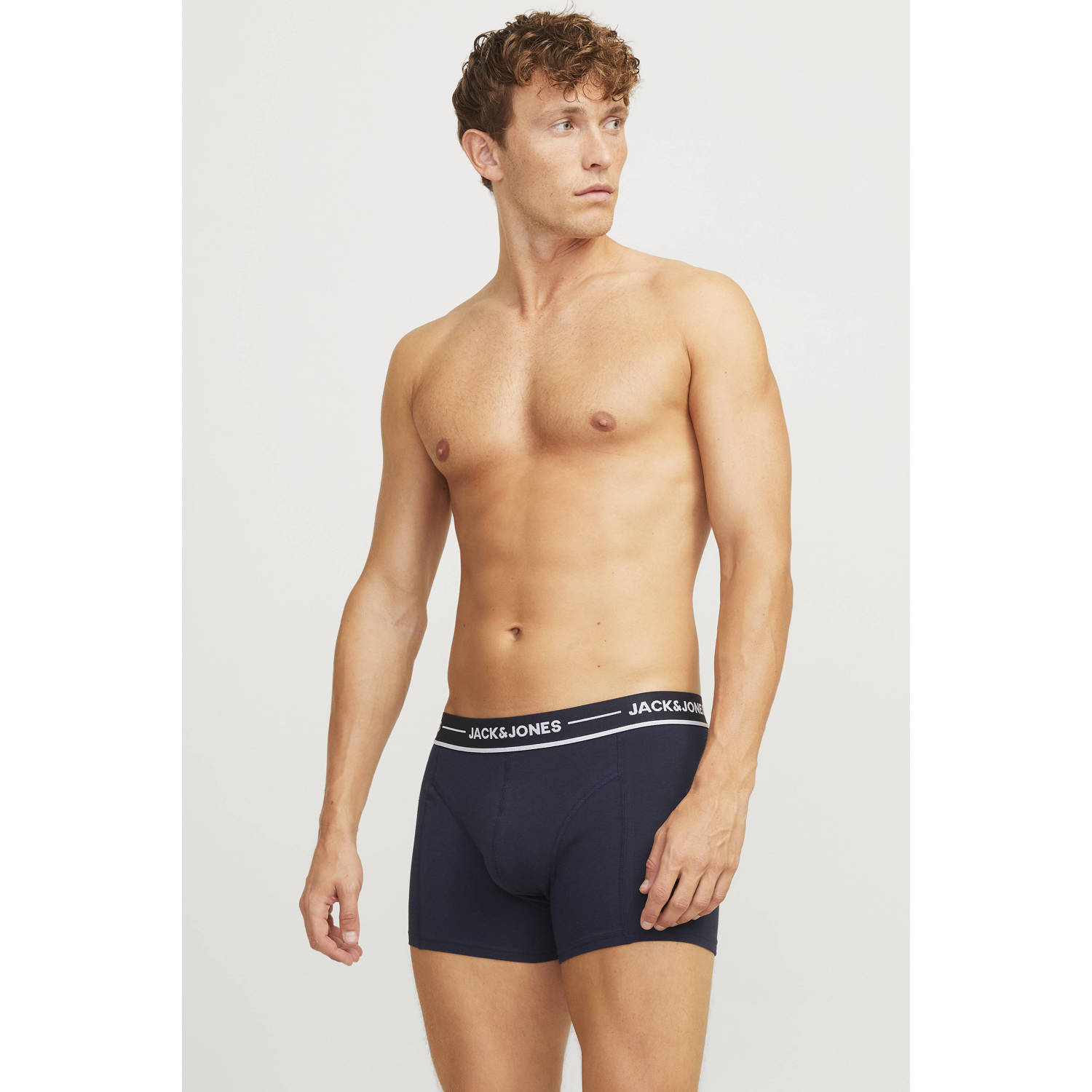 Jack & Jones Trunk JACCLAUS SOLID TRUNKS 3 PACK SN (set 3 stuks)