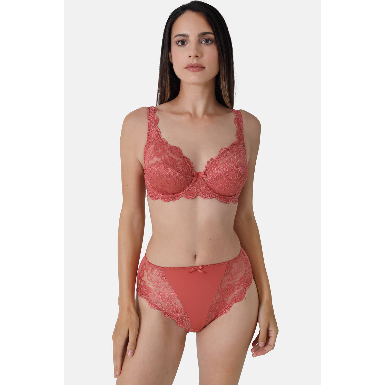 Sassa Mode maxislip Classic Lace brique