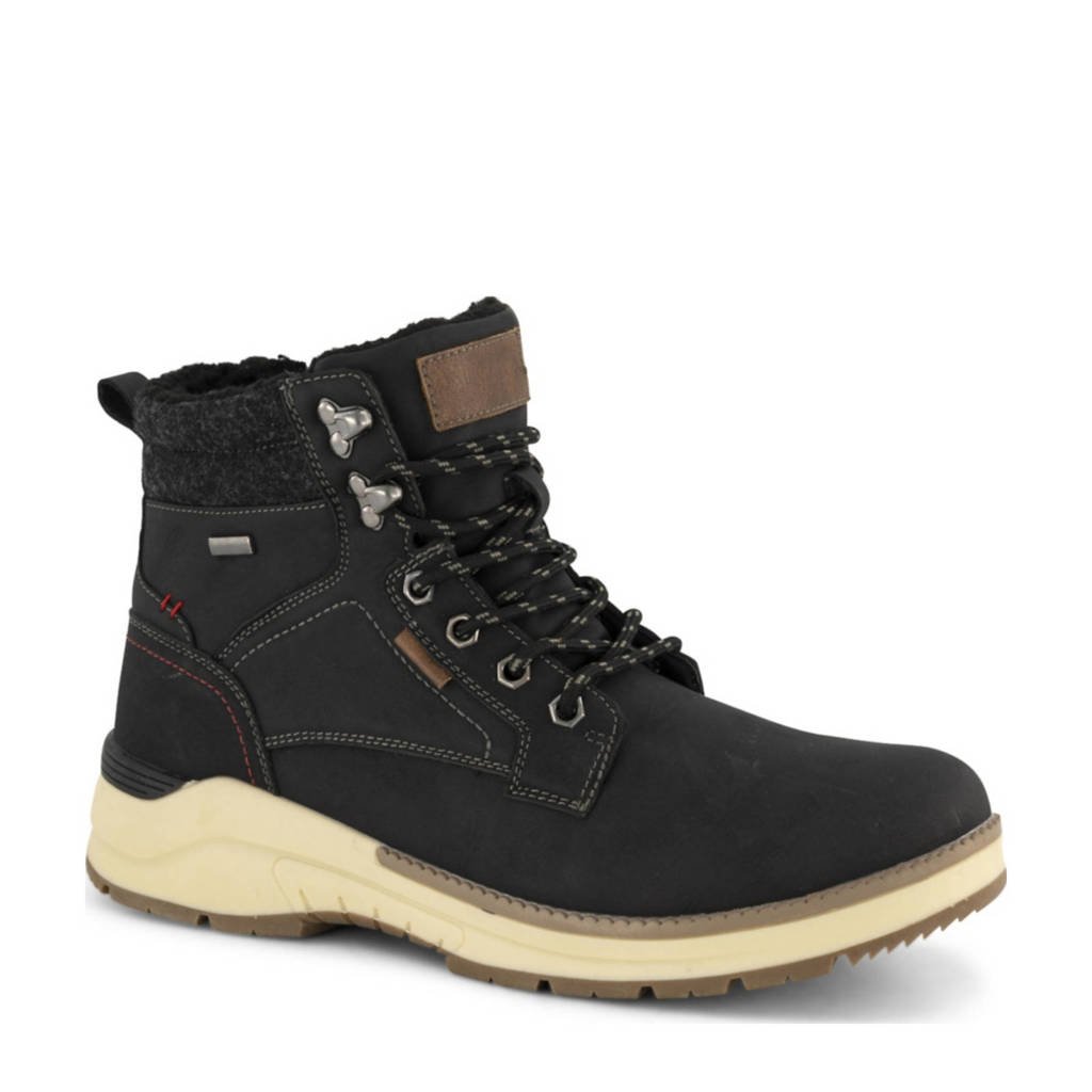 Veterboots Zwart Landrover Veterboots Landrover Veterboots Dames