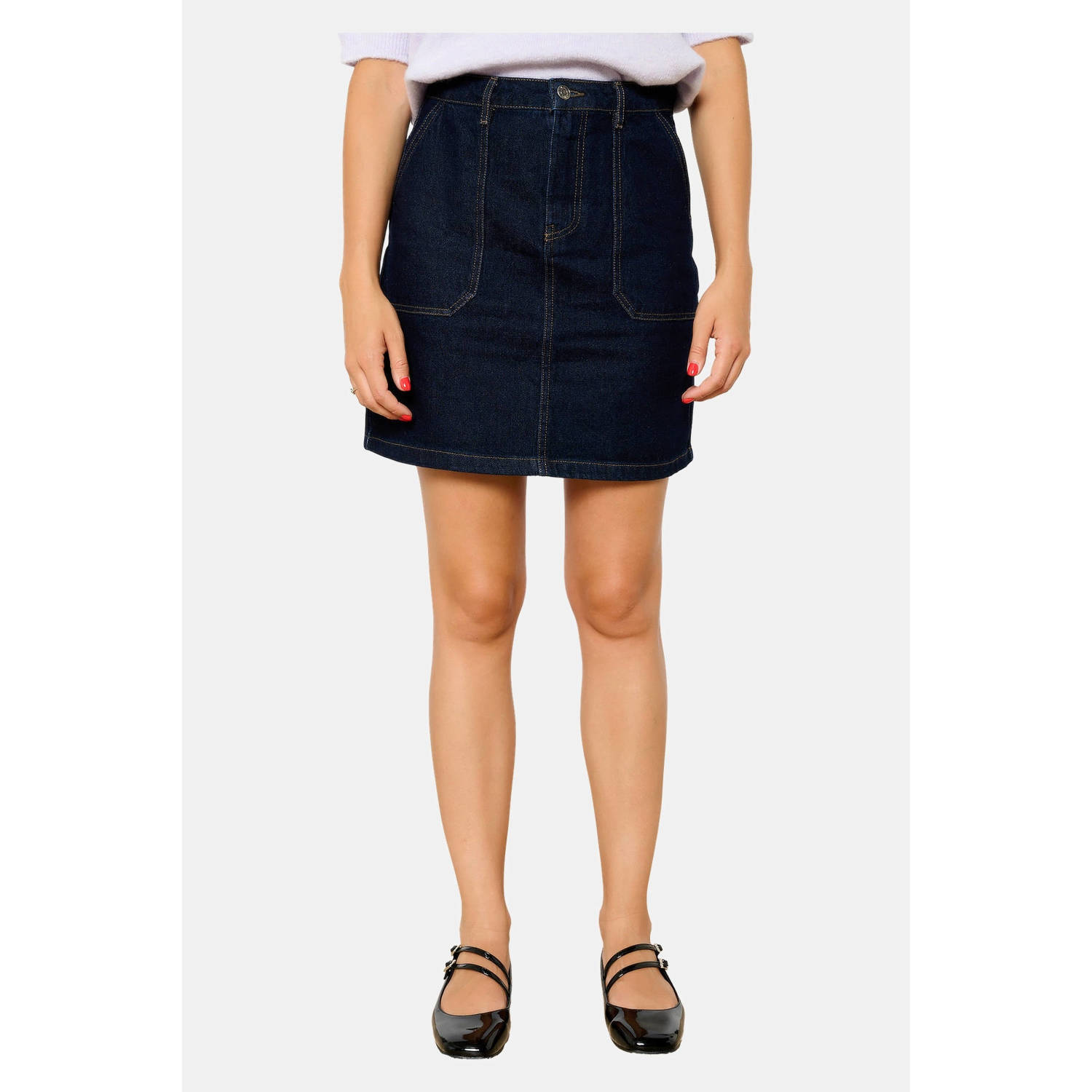 LOLALIZA spijkerrok dark blue denim