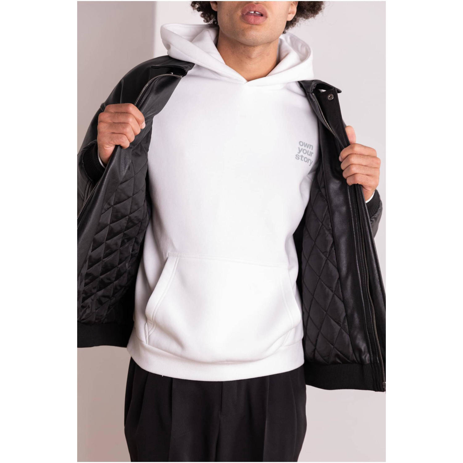 Upscale hoodie wit