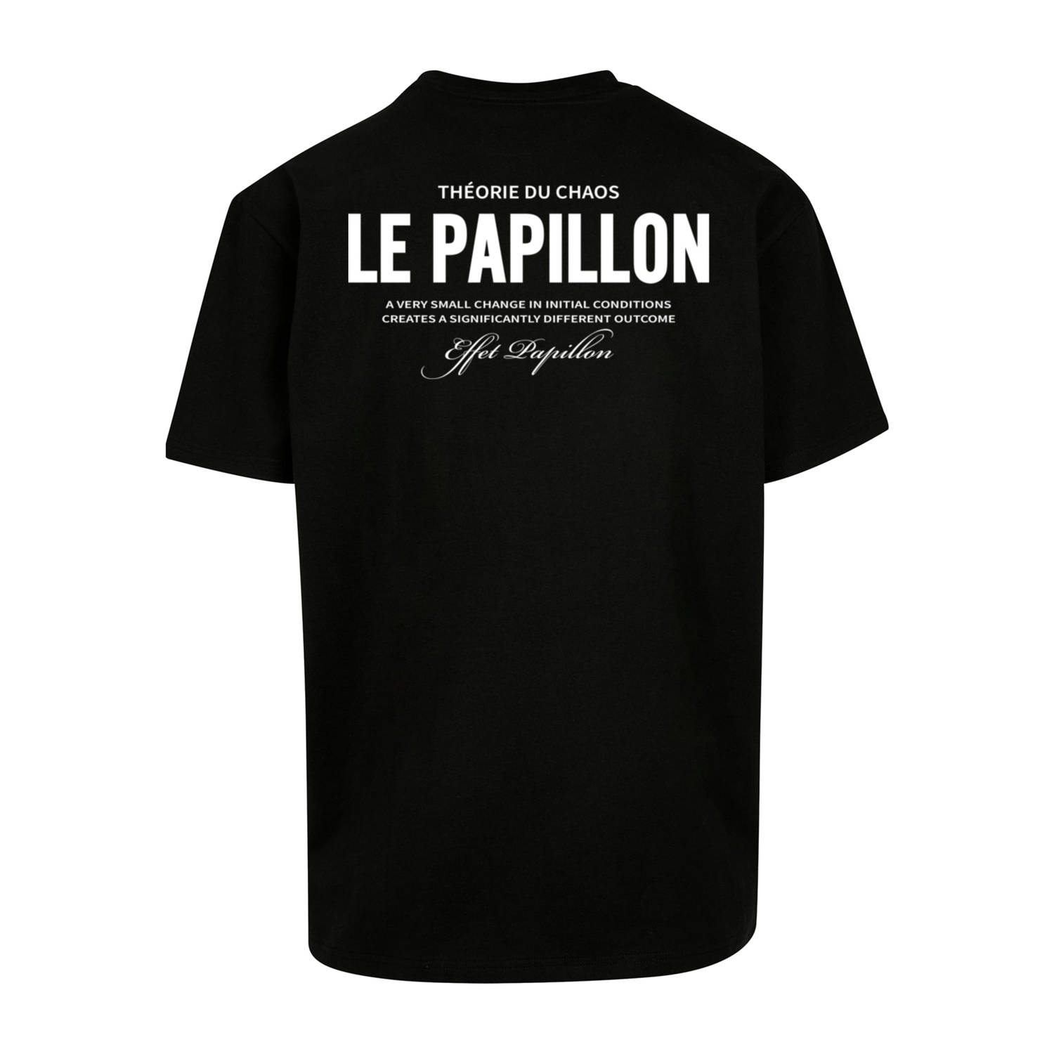Upscale T-shirt met backprint zwart