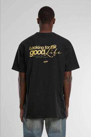 T-shirt met backprint zwart