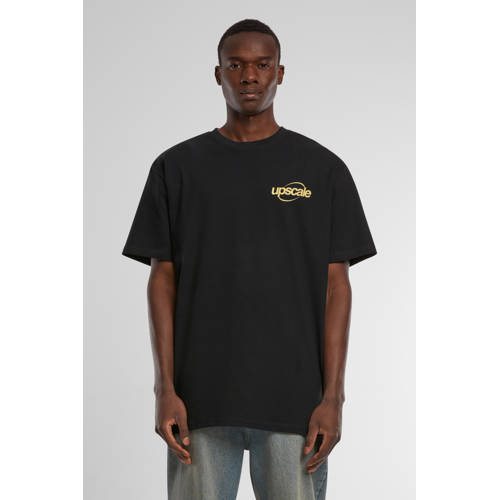 Upscale T-shirt met backprint zwart afbeelding