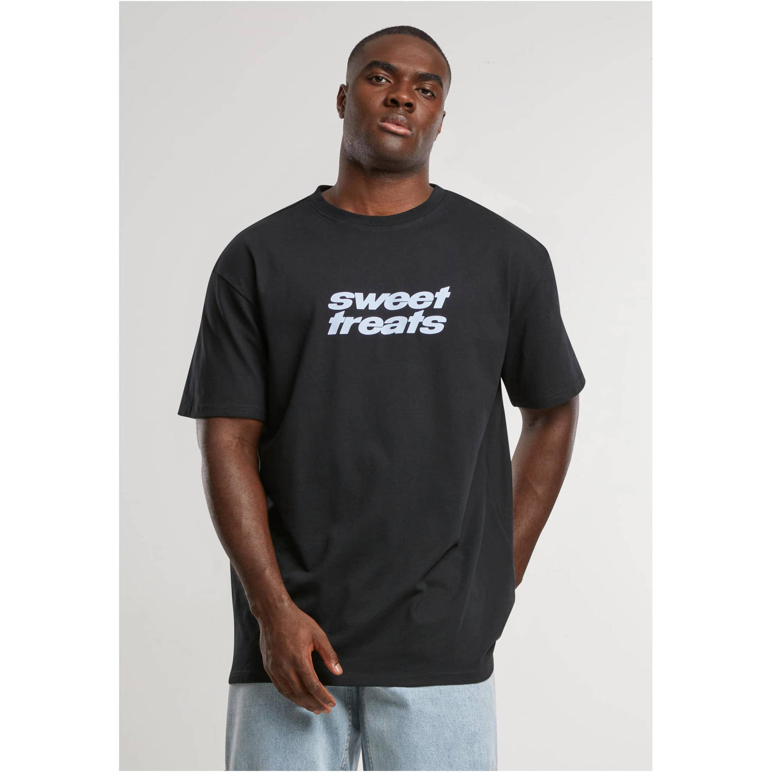 Upscale T-shirt met backprint zwart