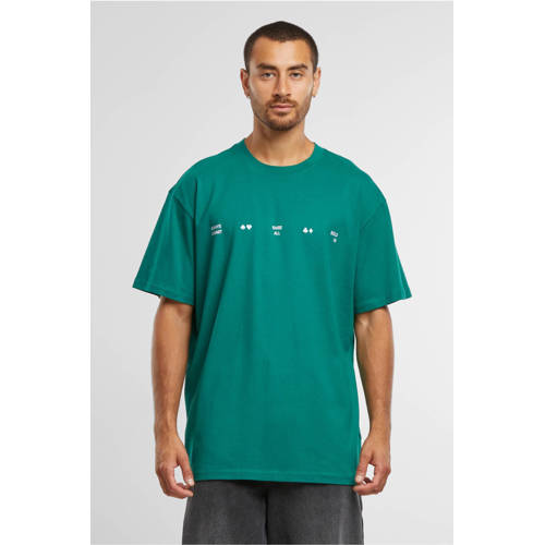 Upscale T-shirt met backprint groen afbeelding