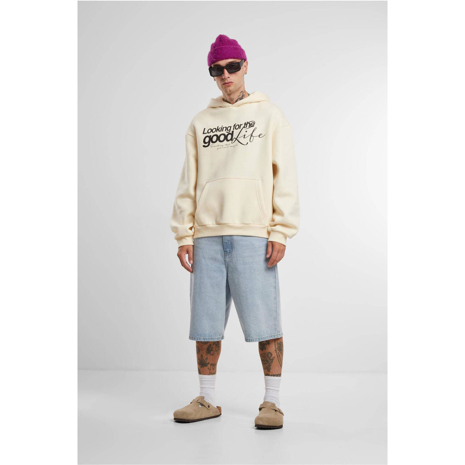 Upscale hoodie beige