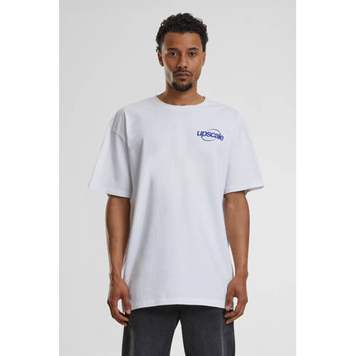 Upscale T-shirt met backprint wit afbeelding