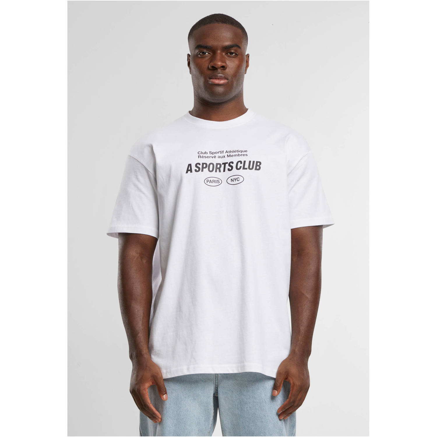 Upscale T-shirt met backprint wit