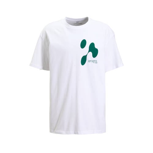 Upscale oversized T-shirt wit afbeelding