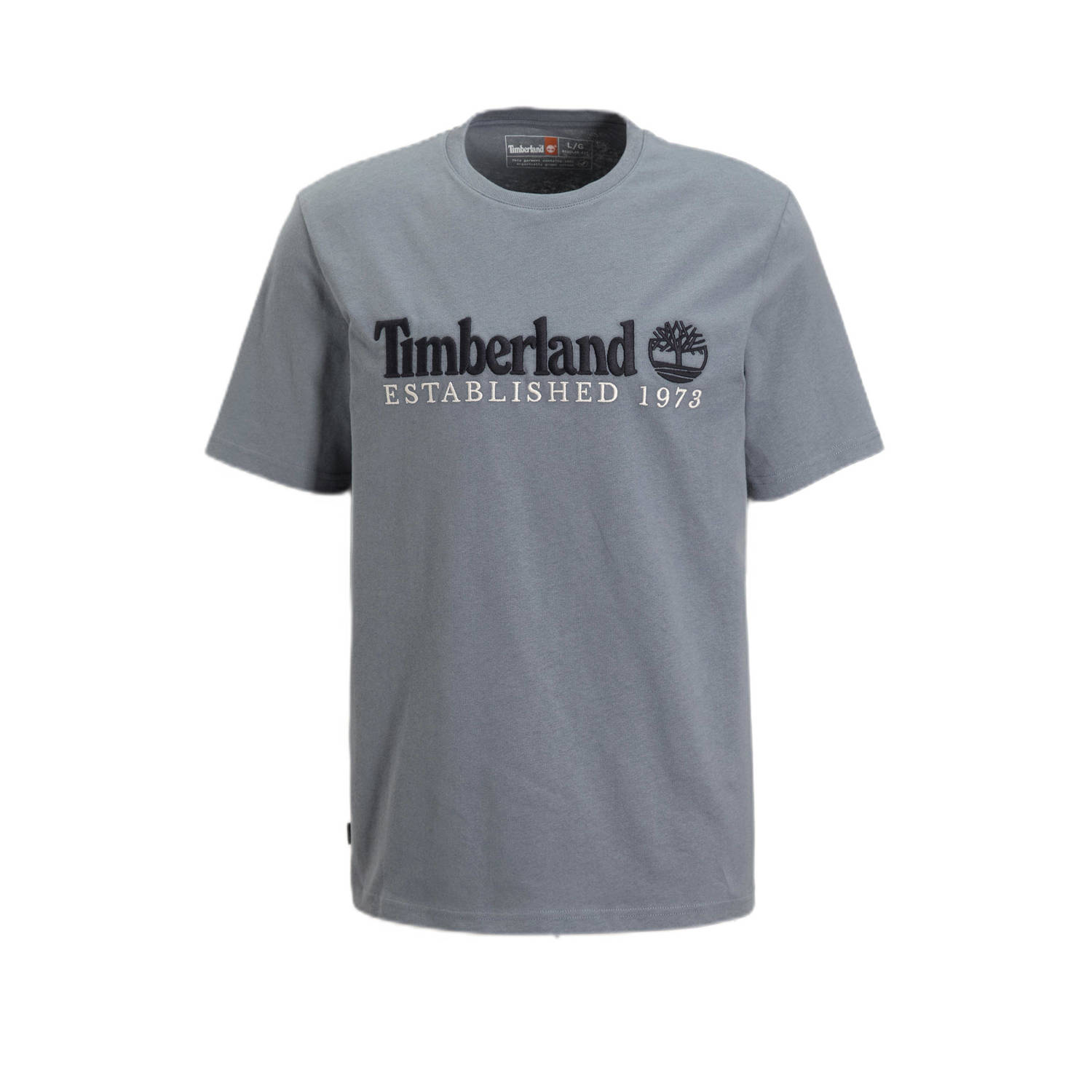 Timberland T-shirt met logo grijs