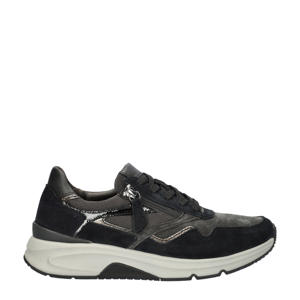Rolling Soft suède sneakers zwart