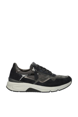 Rolling Soft suède sneakers zwart