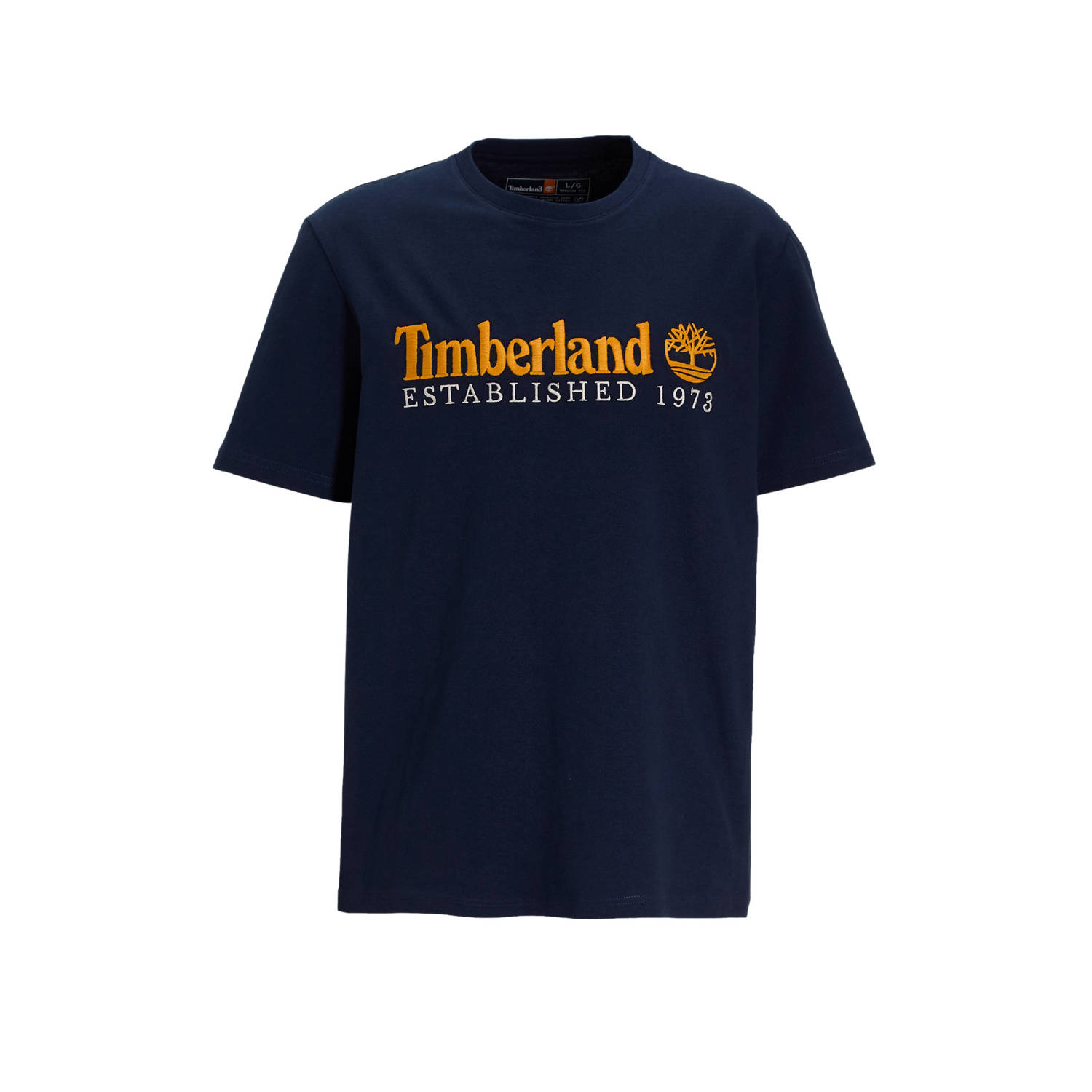 Timberland T-shirt met logo blauw