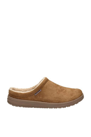 pantoffels cognac