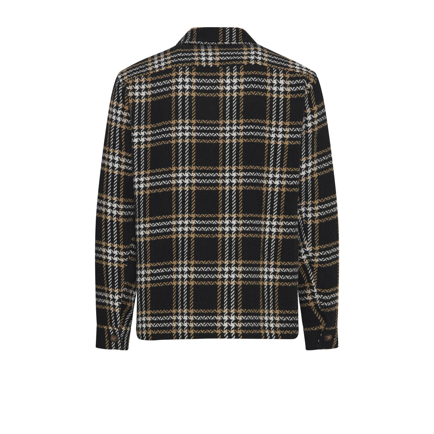 Solid geruit overshirt SDNahi zwart