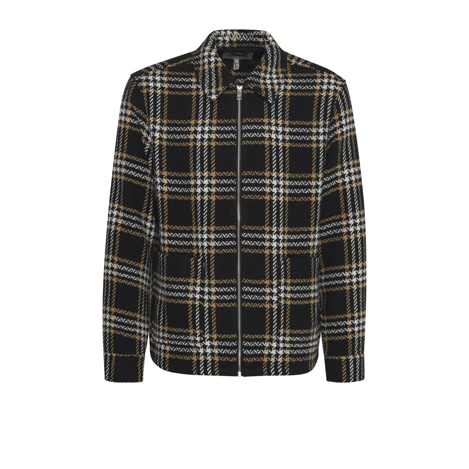 Solid geruit overshirt SDNahi zwart