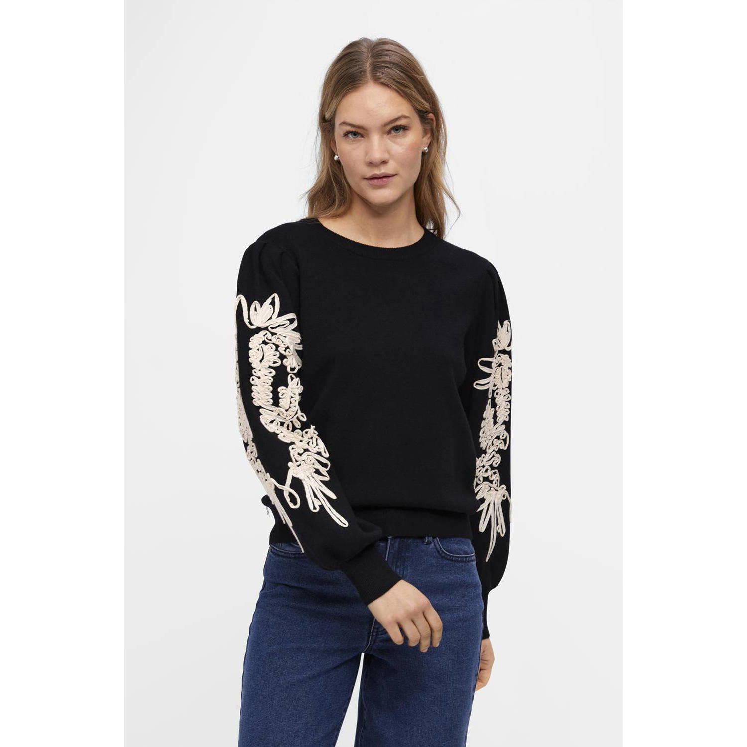 OBJECT Dames Truien & Vesten Objjoana L s Knit Pullover Zwart