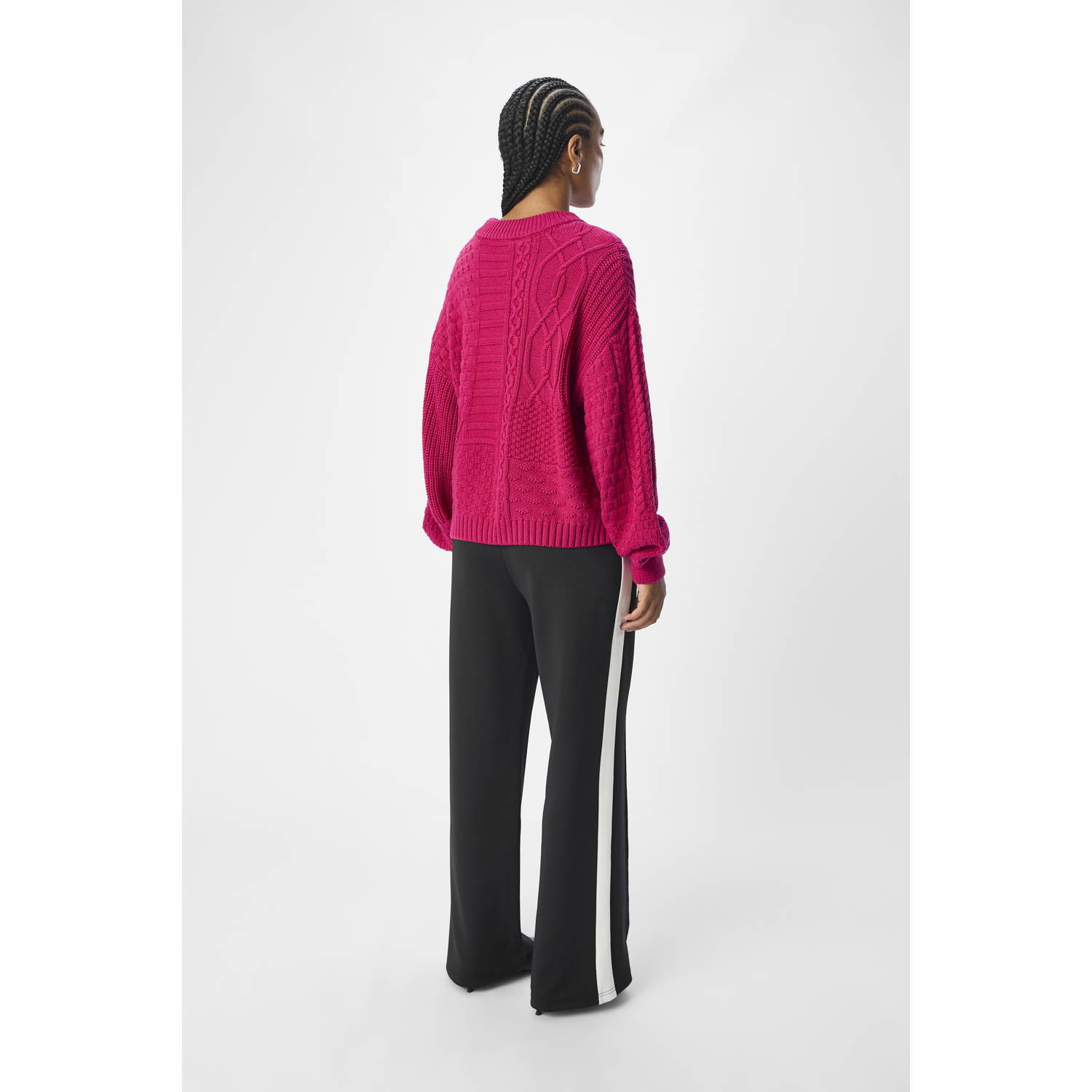 OBJECT gebreide trui OBJRUSH fuchsia