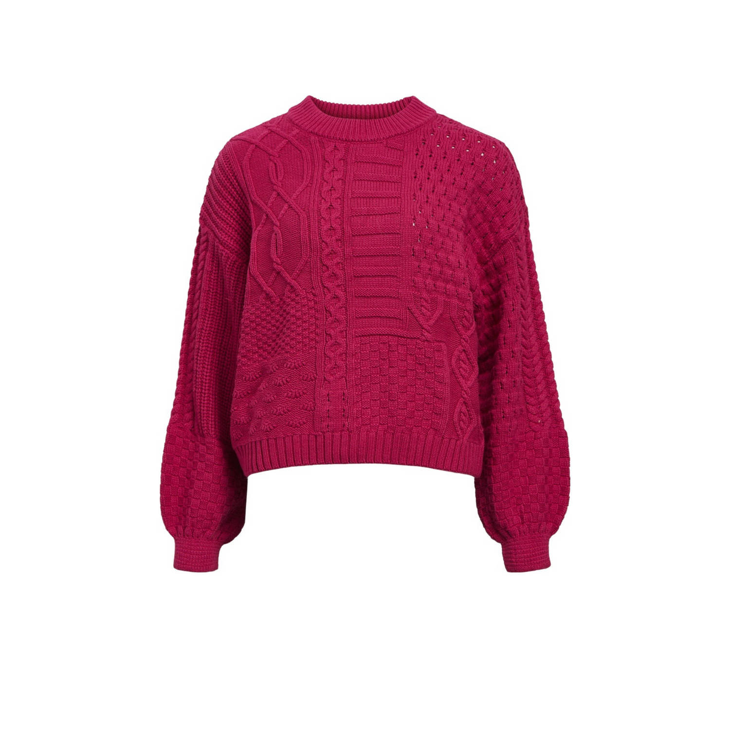 OBJECT Dames Truien & Vesten Objrush Re L s Knit Pullover Roze