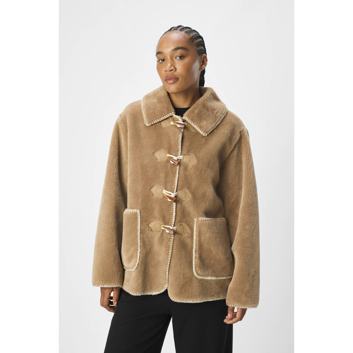 Object Bruine Nep Bont Winterjas Brown Dames