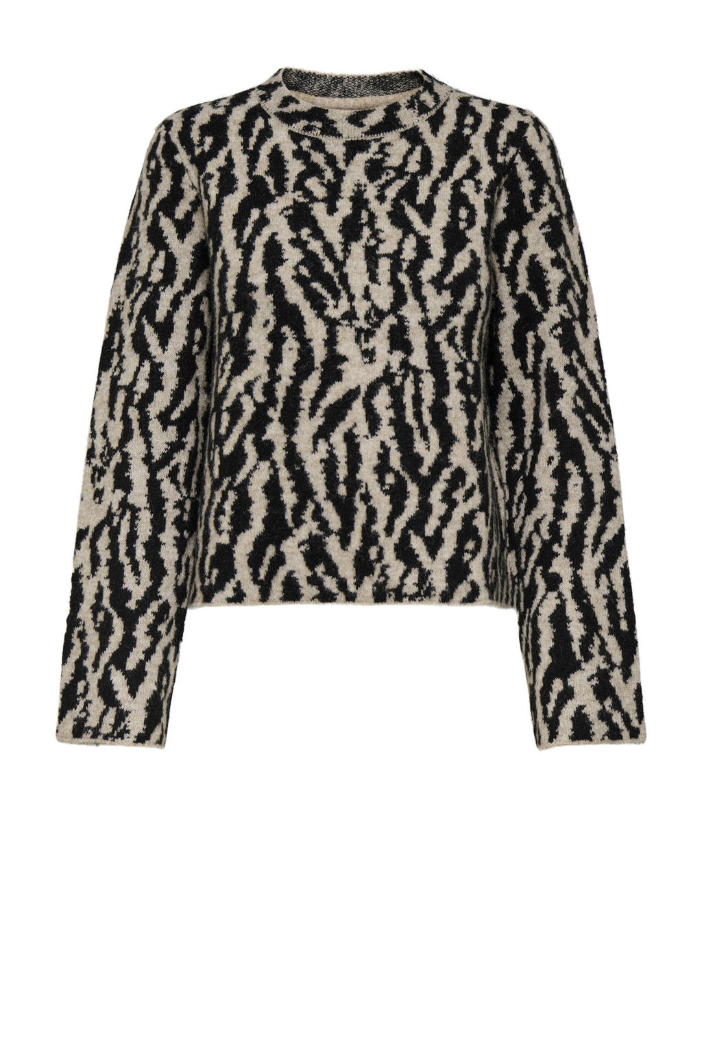 donkerblauwe gebreide trui