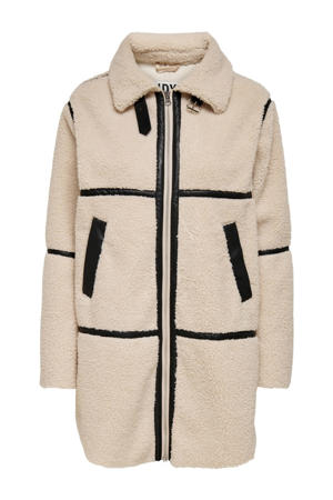 teddy winterjas JDYFROSTY beige
