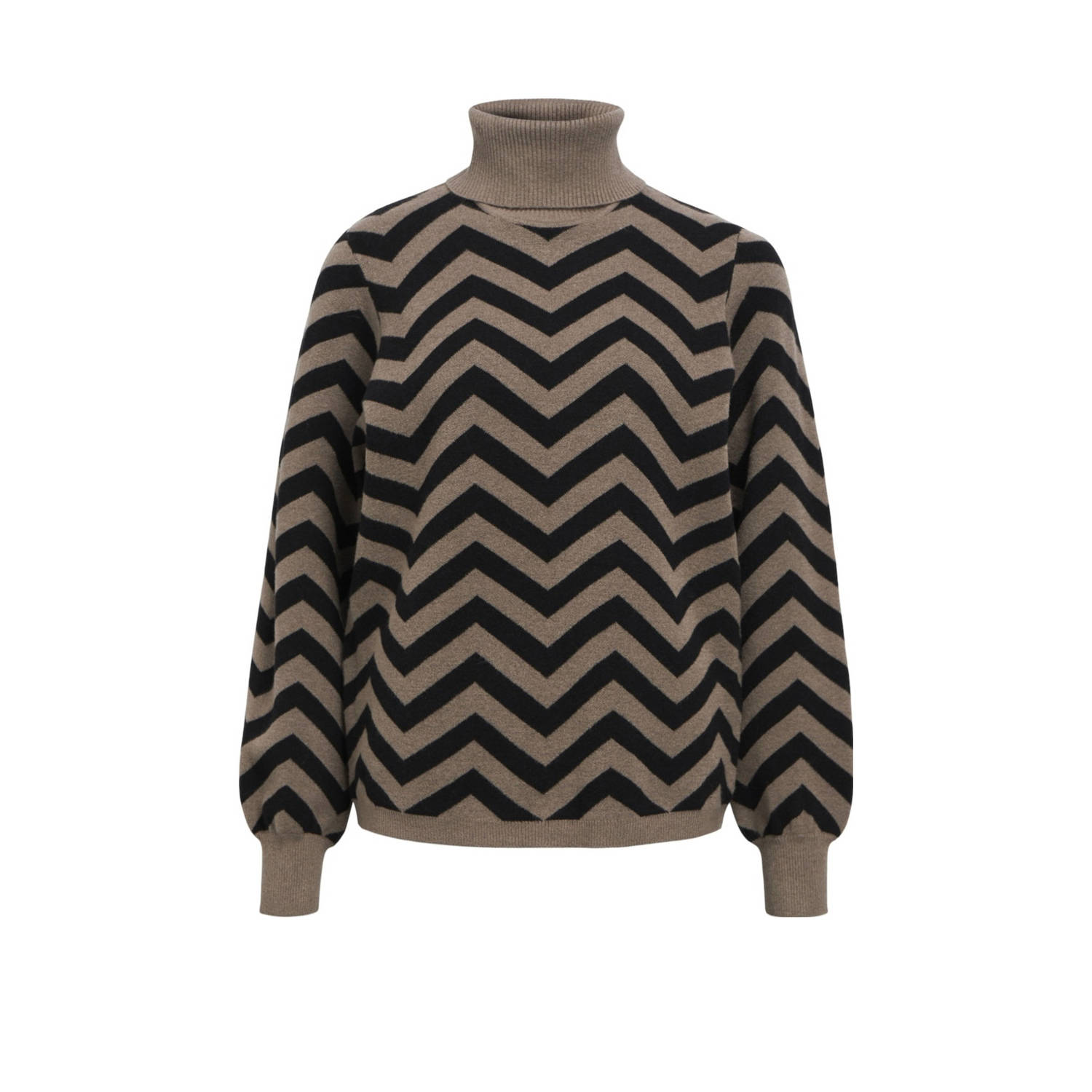 OBJECT Dames Truien & Vesten Objray L s Knit Rollneck Bruin
