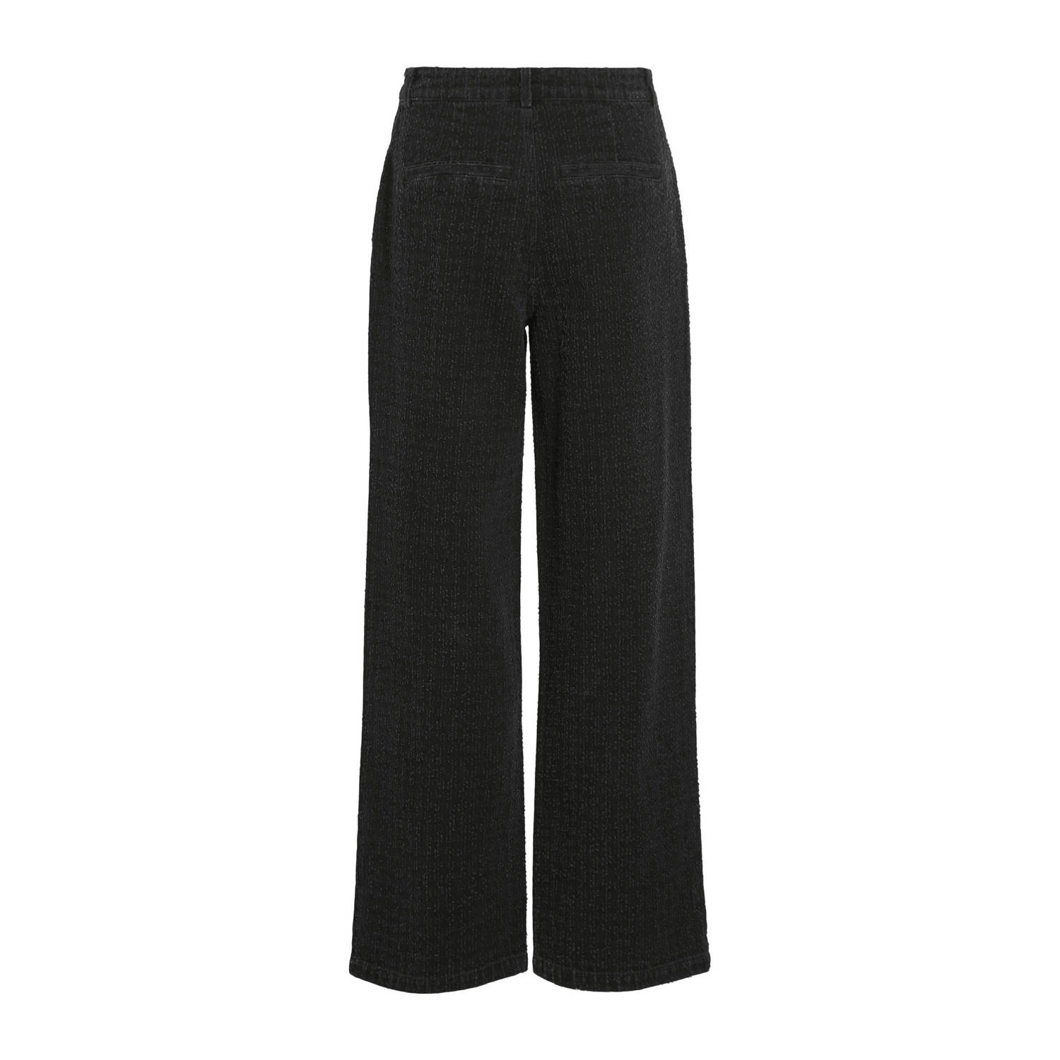 VILA high waist wide leg jeans black denim