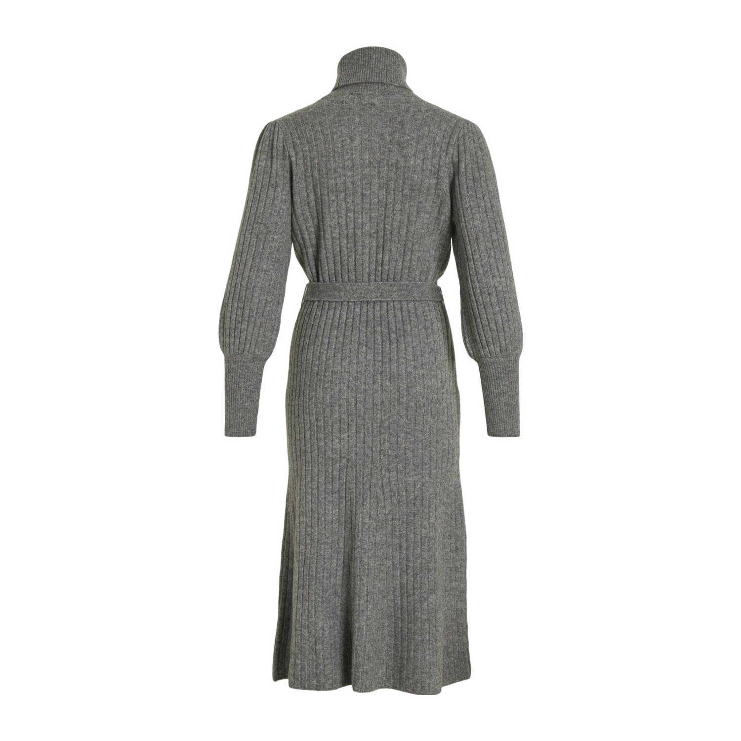 VILA maxi jurk VIVIKA met wol grijs