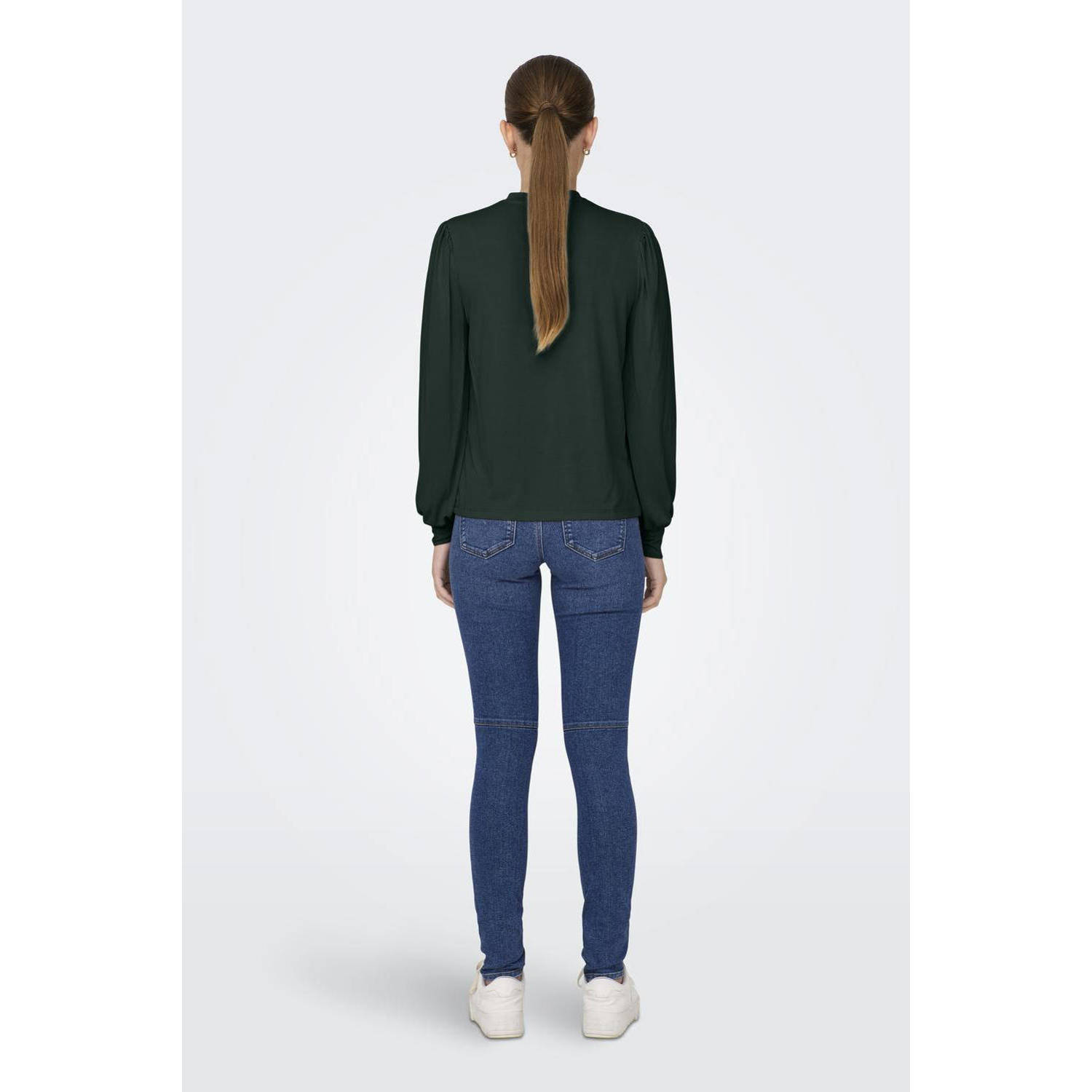 ONLY blousetop ONLFREE donkergroen