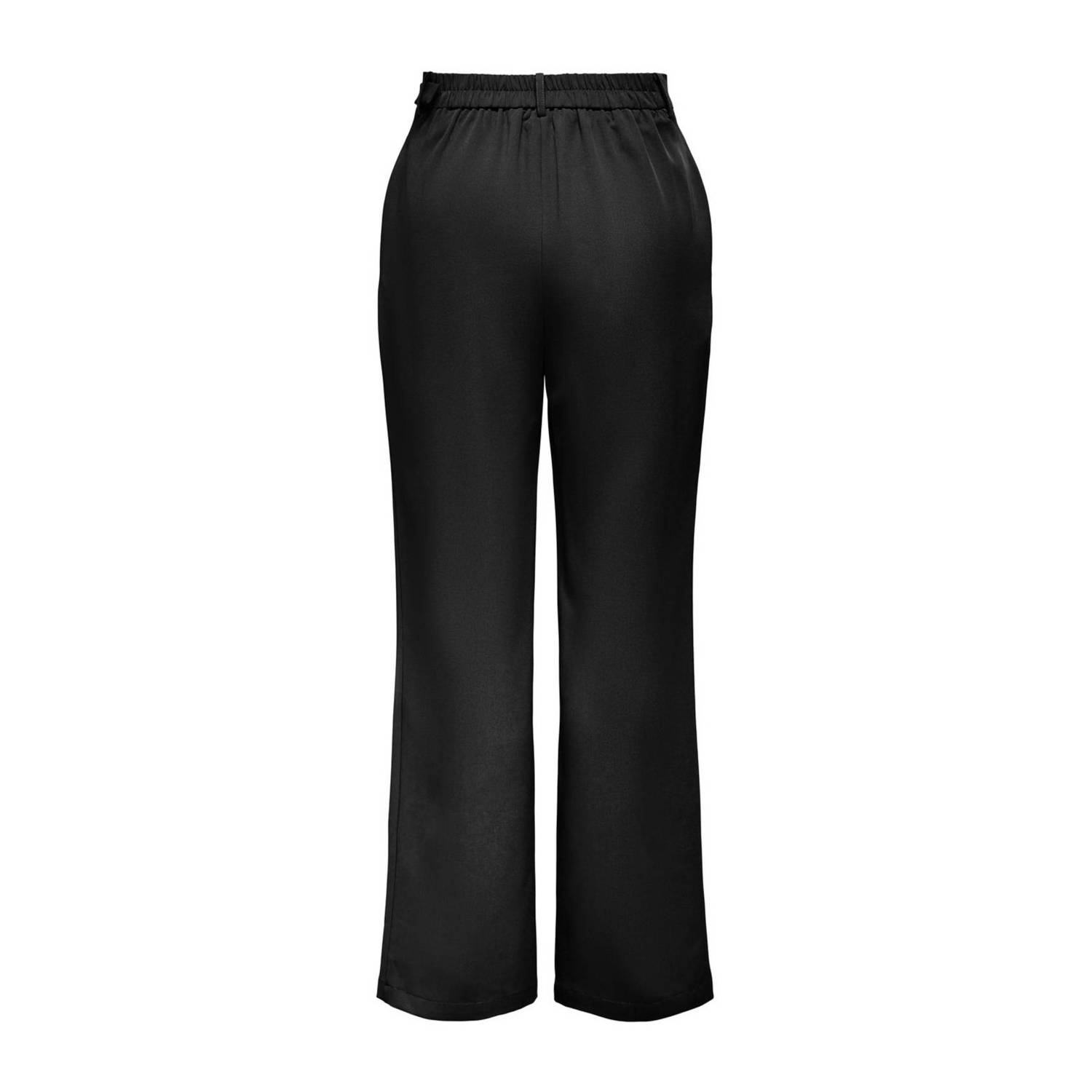 ONLY high waist wide leg pantalon ONLREBECCA zwart