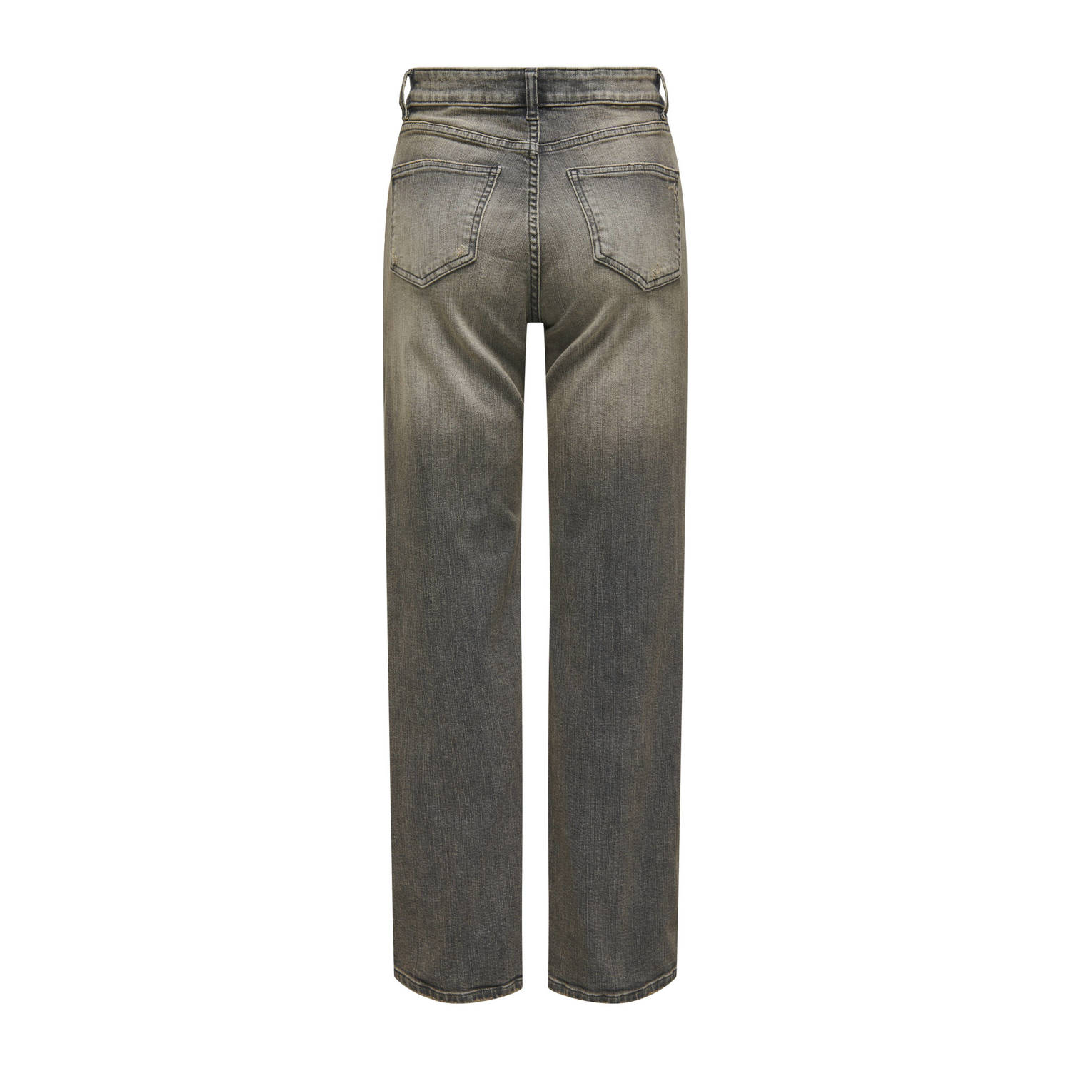ONLY high waist wide leg jeans ONLJUICY grey denim bruin