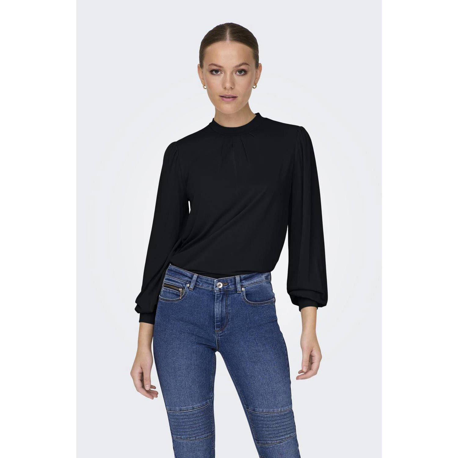 Only Vrij Leven Blouse Black Dames