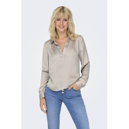 ONLY blousetop ONLZORA beige afbeelding