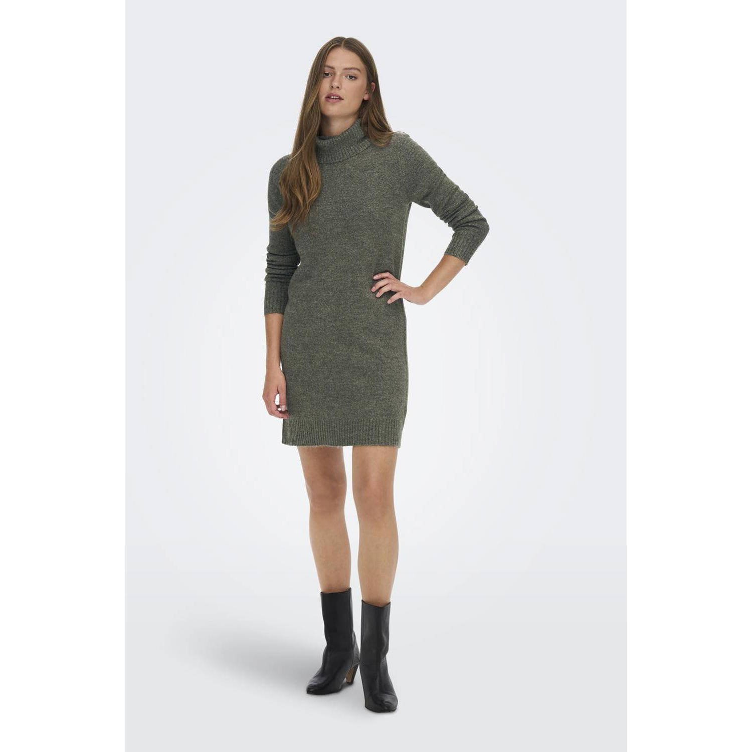 JDY Gebreide jurk ELANORA L S COWLNECK DRESS KNT NOOS