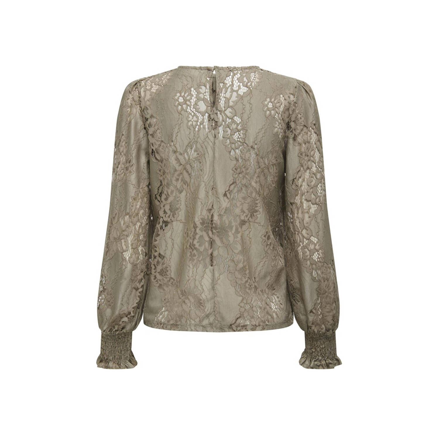 JDY jersey top DANIELLA taupe