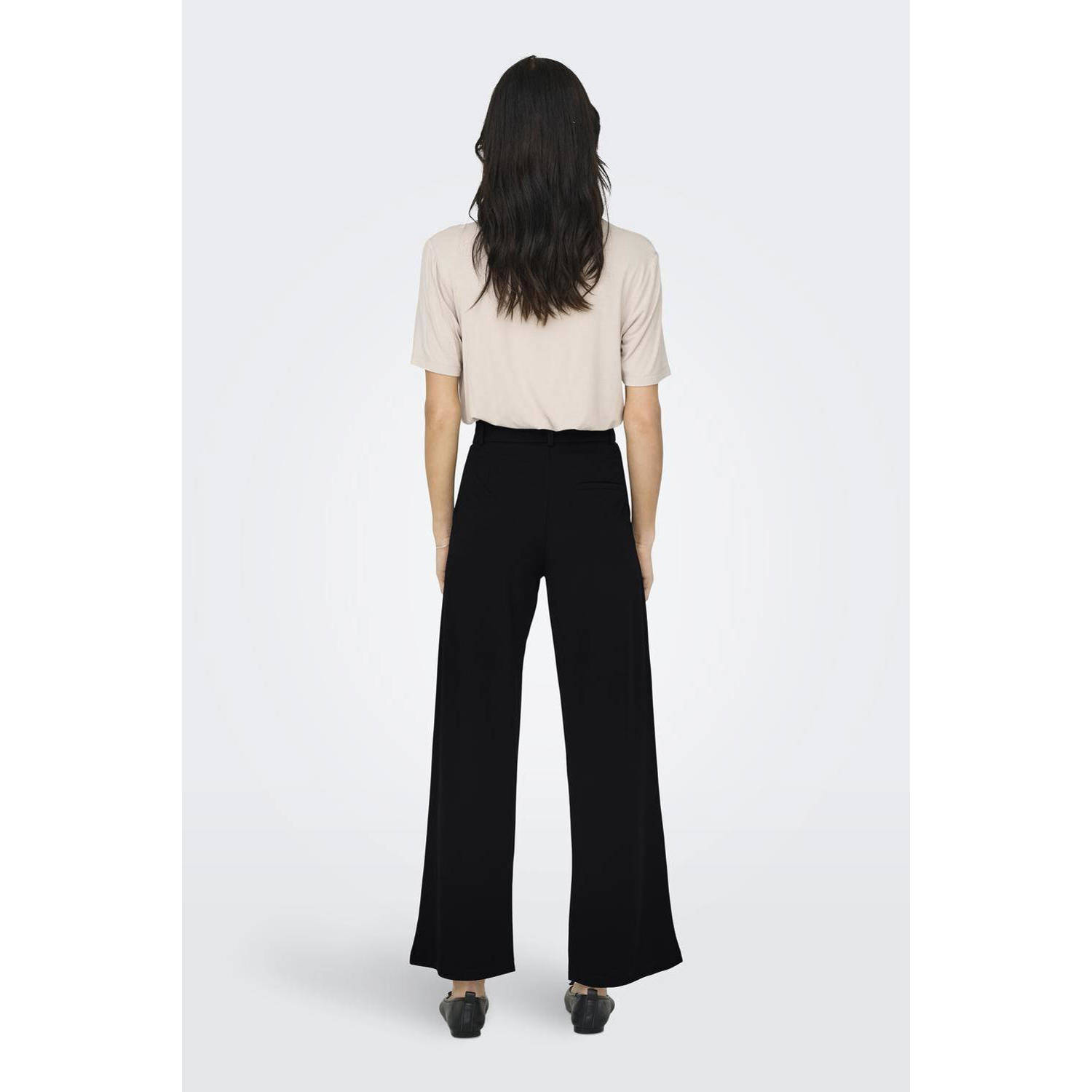 JDY regular fit broek GEGGO zwart