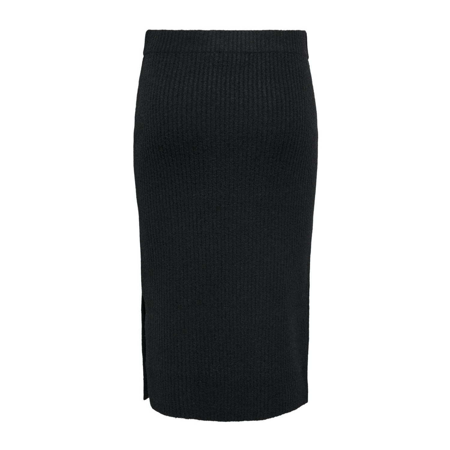 JDY wol midi rok zwart