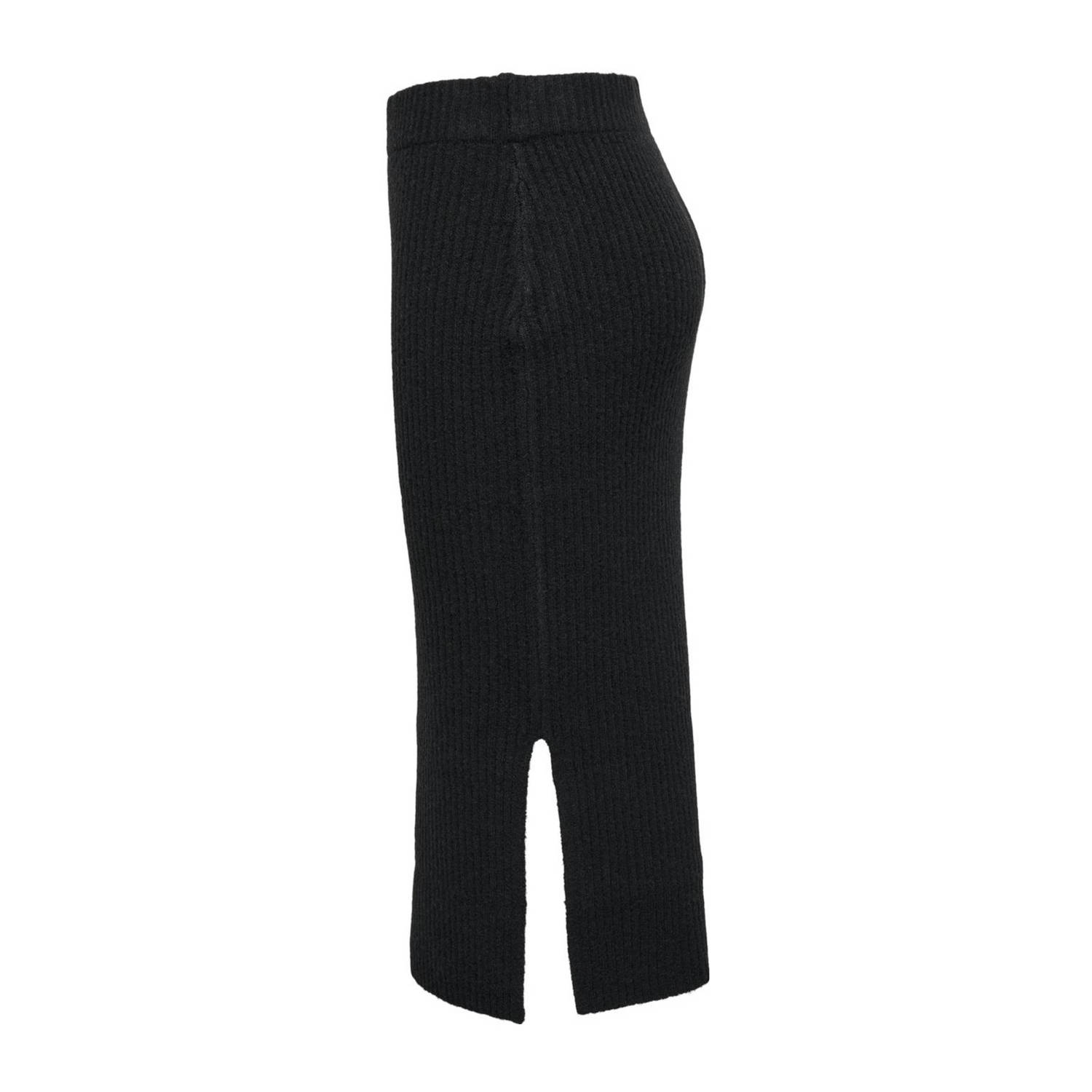 JDY wol midi rok zwart