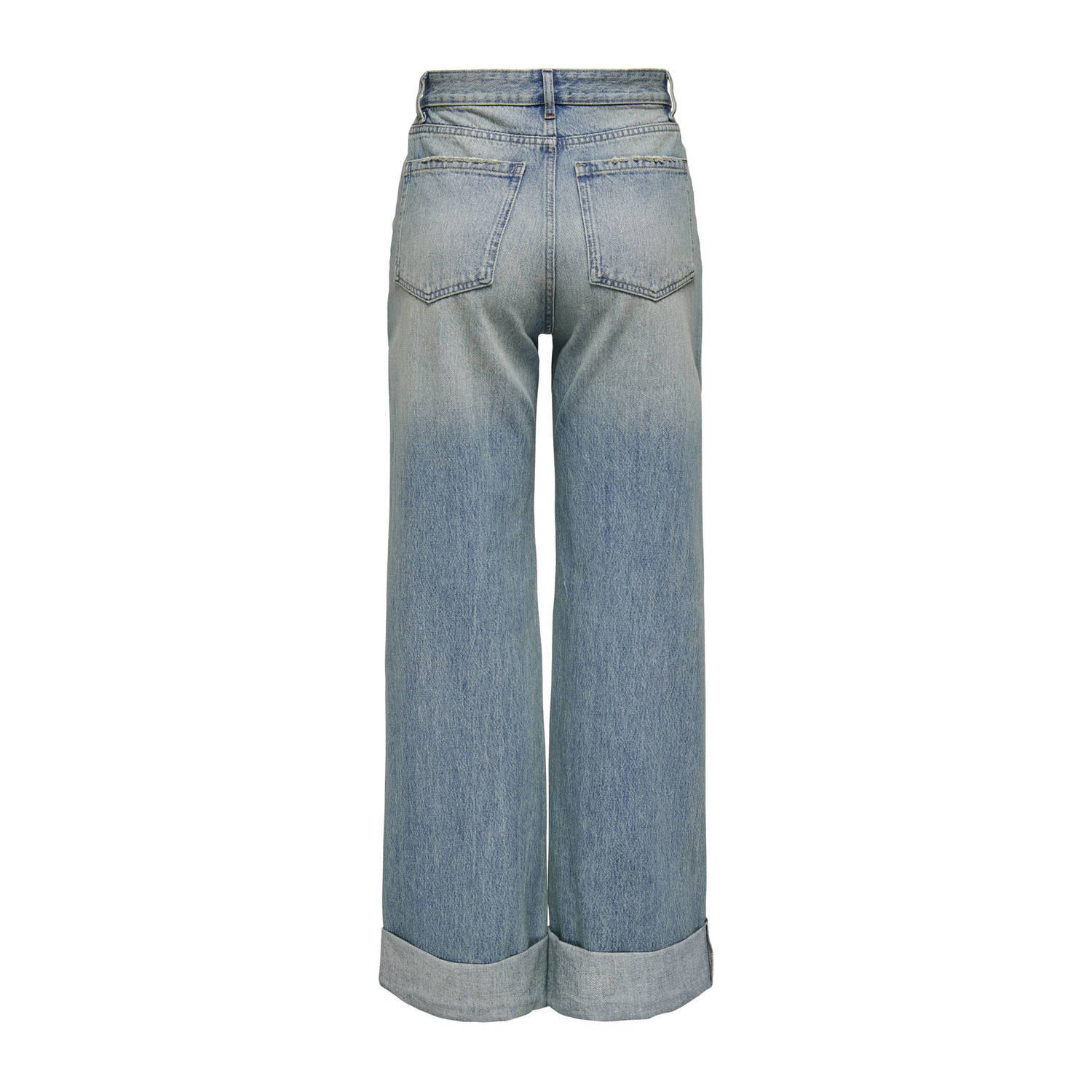 ONLY high waist wide leg jeans light blue denim